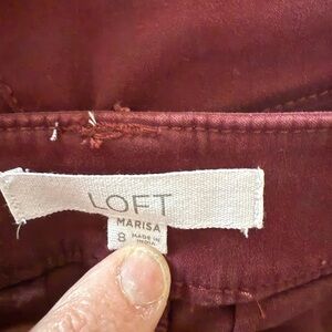 LOFT Burgundy Outerwear